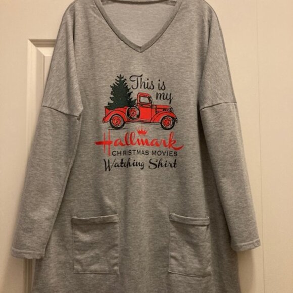 Hallmark Christmas Movie Watching Shirt - Size Large - Picture 4 of 6